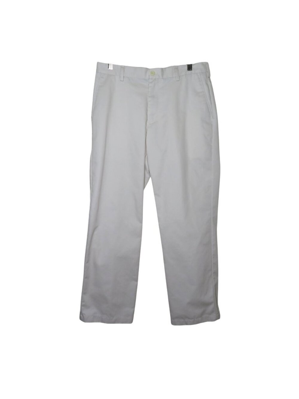 Vintage Izod Mens American Chino Panys White Straight Fit Pants 32x30